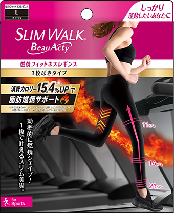 スリムウォーク Beau-Acty 燃焼フィットネスレギンス